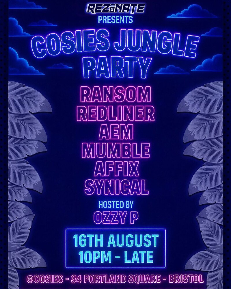 REZONATE X COSIES at Cosies