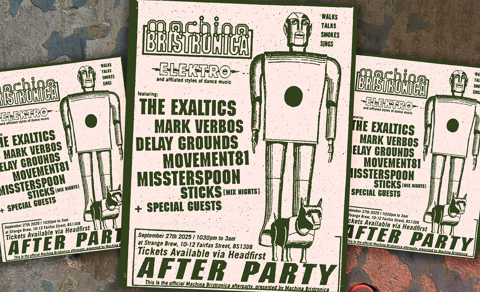 Machina Bristronica After Party w/ The Exaltics, Mark Verbos and more at Strange Brew