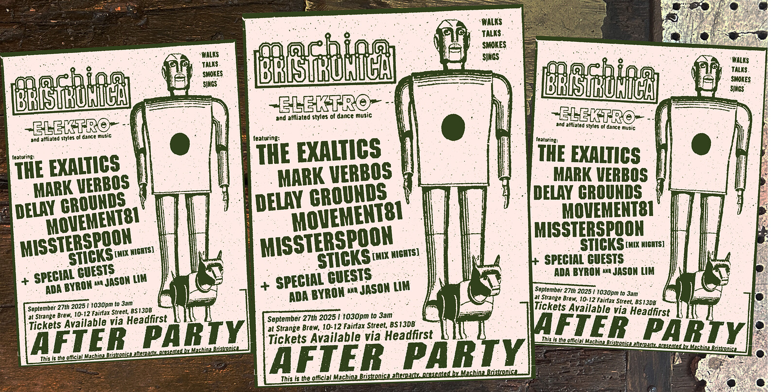 Machina Bristronica After Party w/ The Exaltics, Mark Verbos and more at Strange Brew