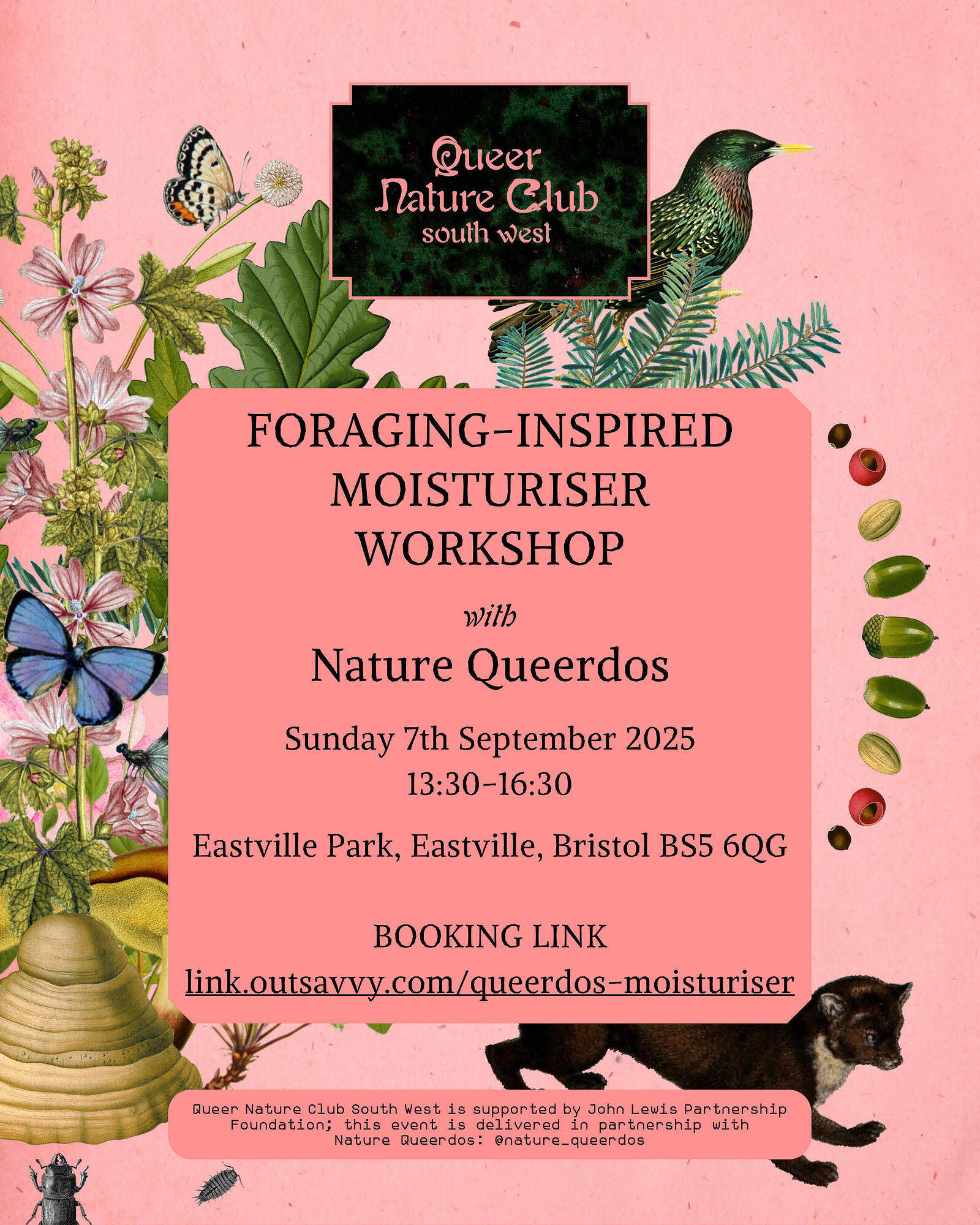 Nature Queerdos: Foraging-inspired moisturiser workshop at Friends of Eastville Park Community Hub