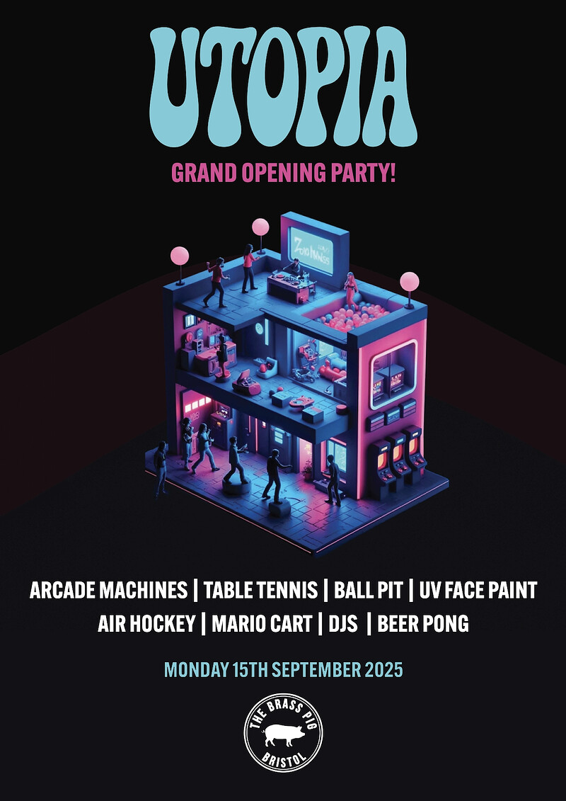 Utopia 15th September | Grand Opening Party at The Brass Pig