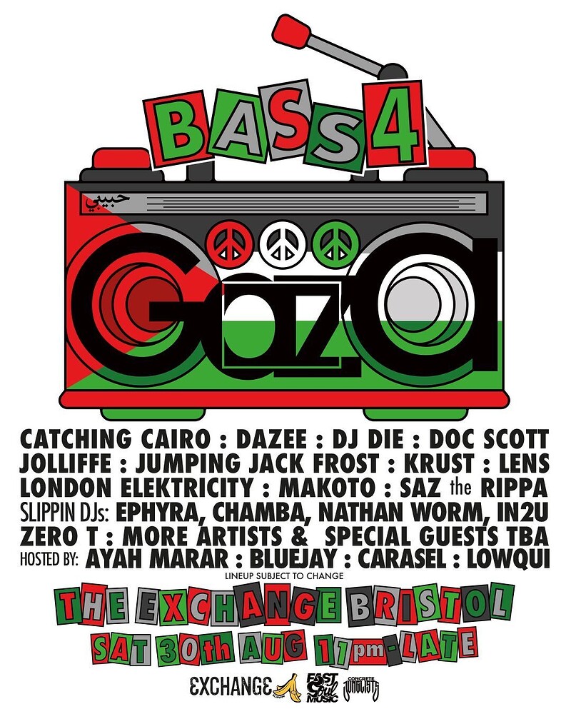 Fast Soul Music x Slippin' present: 'Bass 4 Gaza' at Exchange