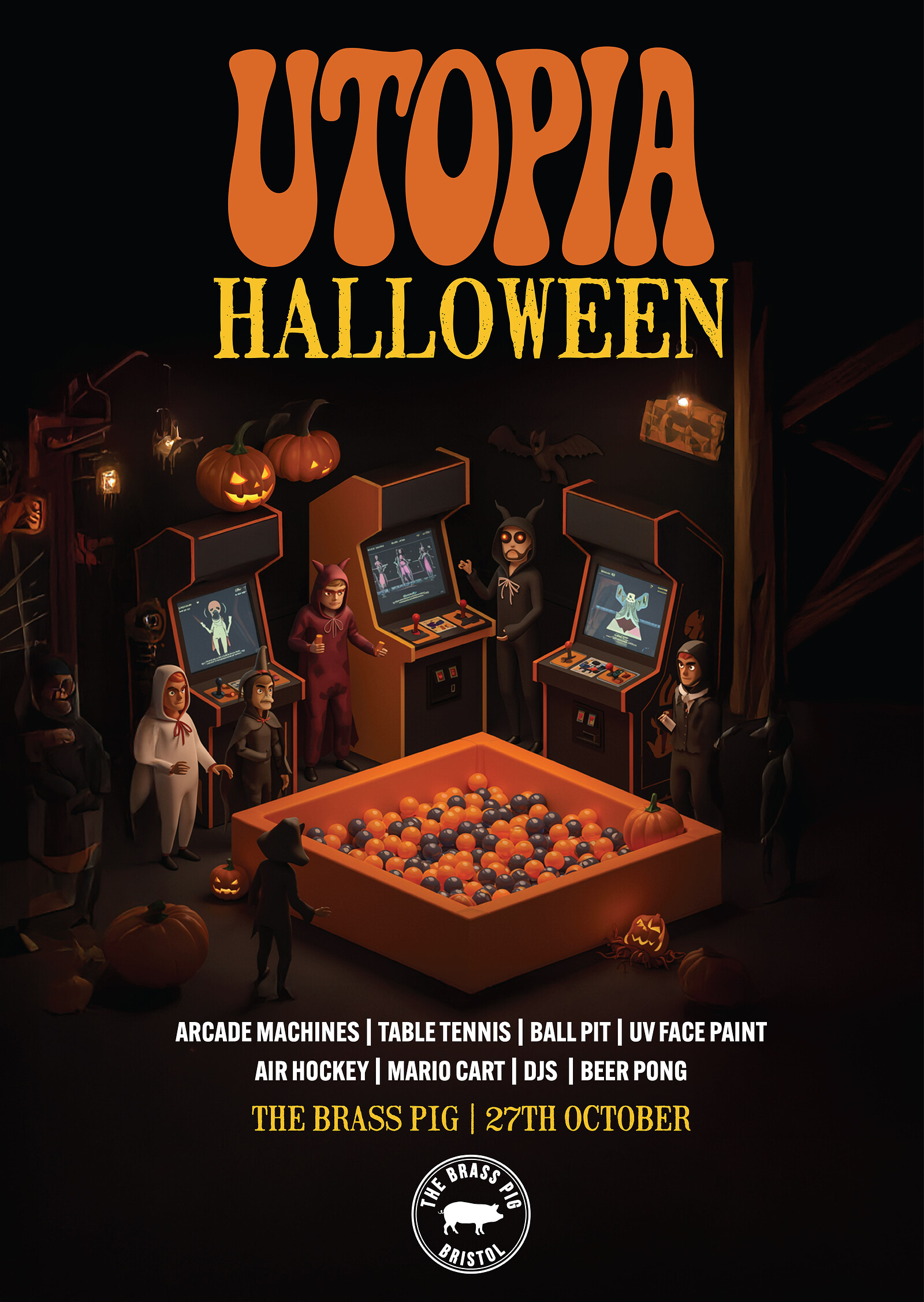 Utopia 27th October | Halloween at The Brass Pig