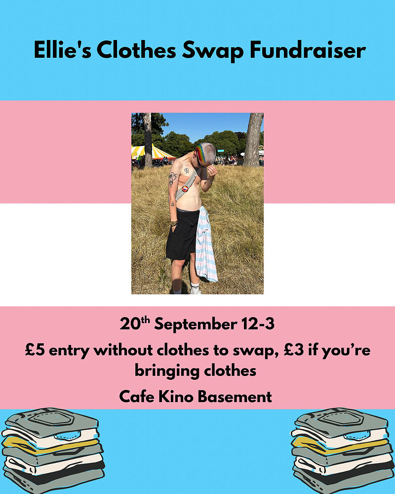 Clothes swap fundraiser at Cafe Kino