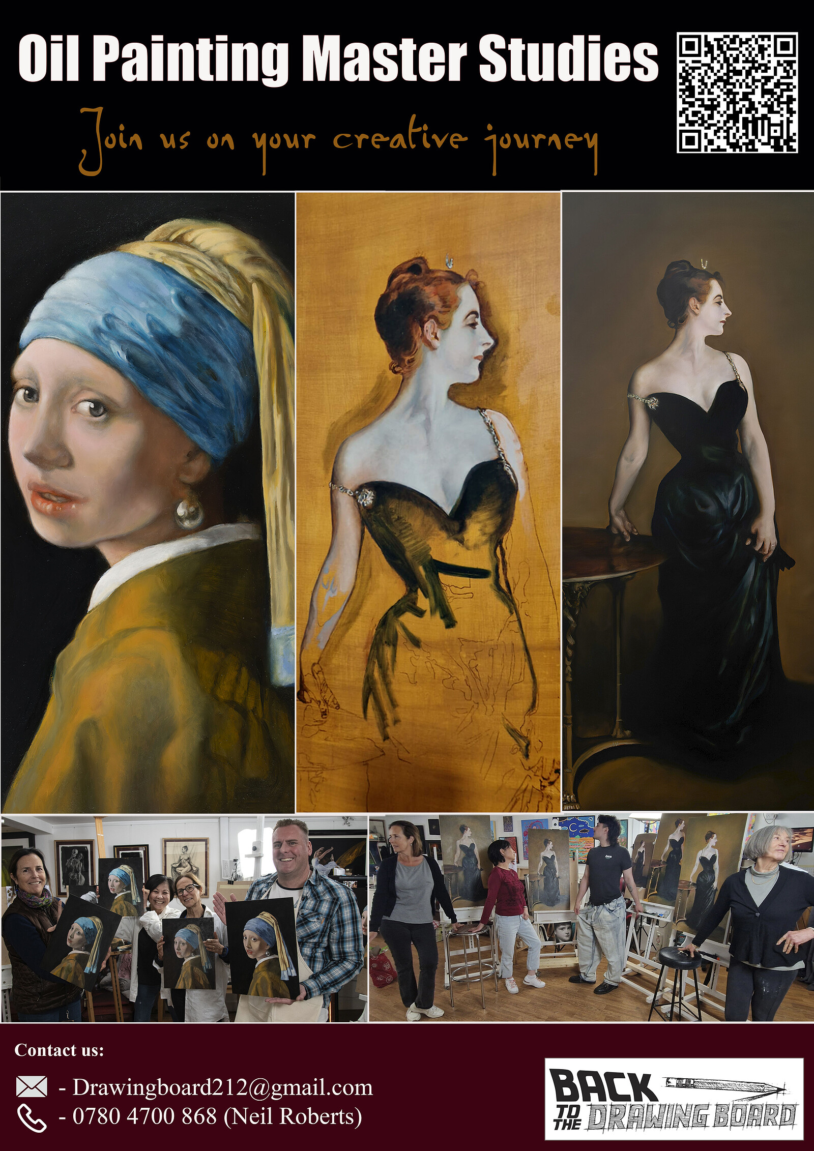 Master Study Oil Painting Workshop: Lucian Freud at 212 Productions studio