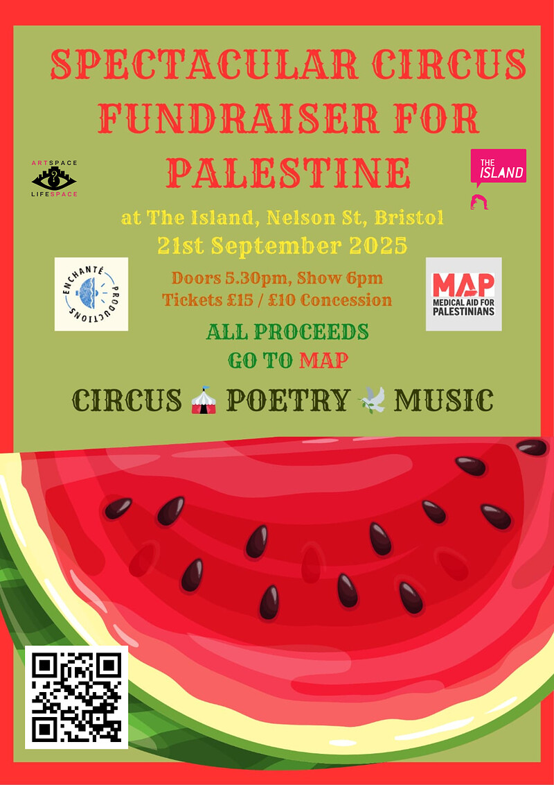 Spectacular Circus Fundraiser For Palestine at The Island