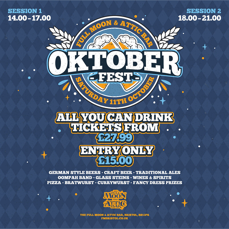 Oktoberfest - All You Can Drink Beer Festival | The Full Moon & Attic Bar at The Full Moon & Attic Bar