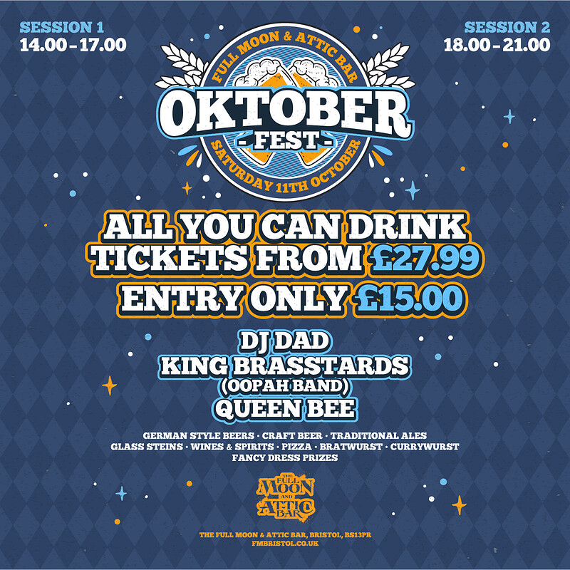 Oktoberfest - All You Can Drink Beer Festival | The Full Moon & Attic Bar at The Full Moon & Attic Bar