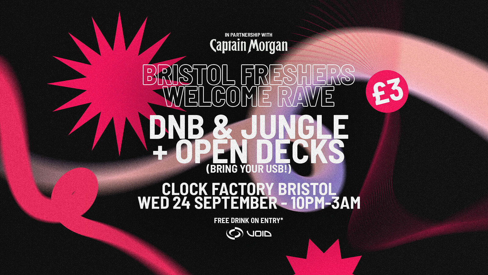 Freshers - DNB & Jungle Welcome Rave at Clock Factory