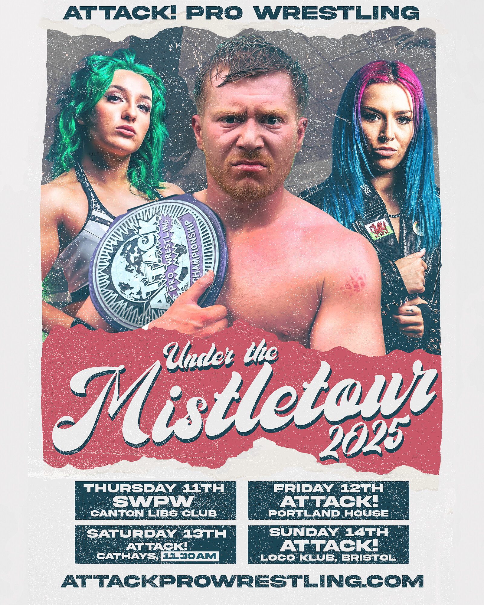 ATTACK Pro Wrestling - Under The Mistletour Sunday at Loco Klub