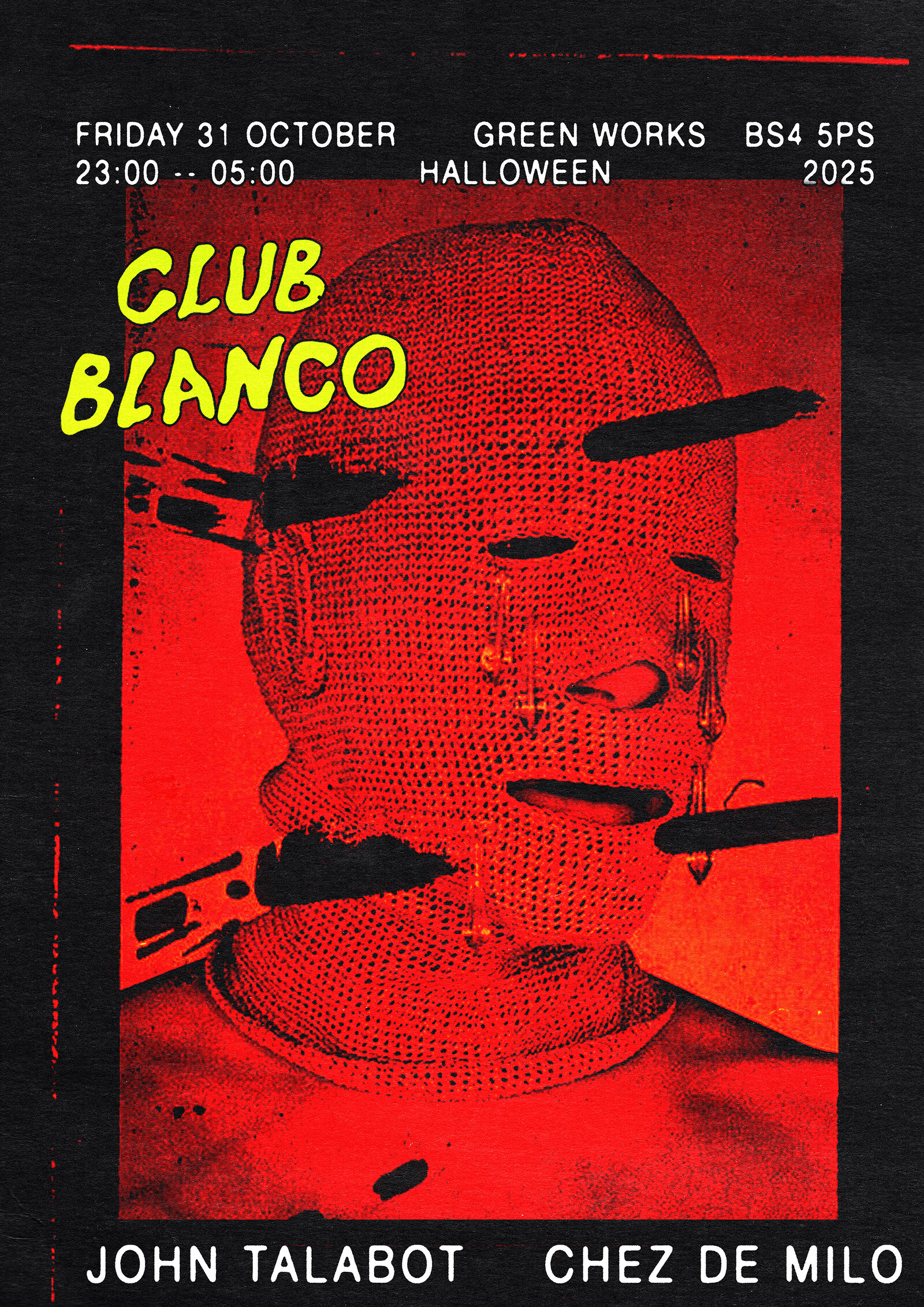 Club Blanco Halloween w/ John Talabot + Chez de Milo at Green Works