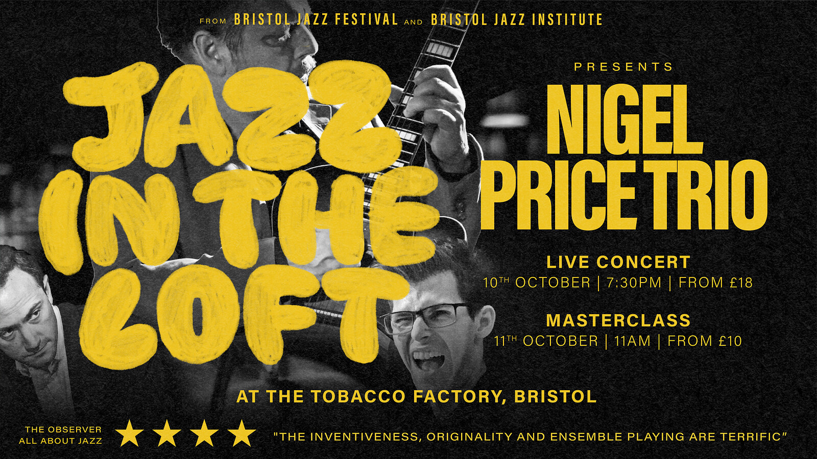 Jazz in the Loft - Nigel Price Organ Trio at The Tobacco Factory