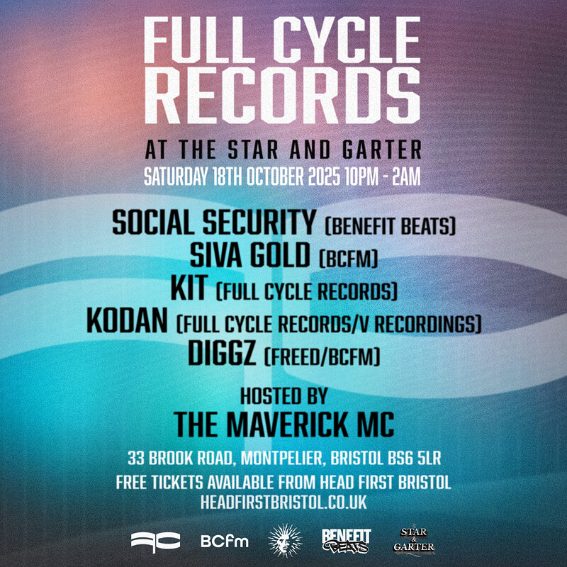 Full Cycle Records@ The Star & Garter at The Star and Garter, 33 Brook Rd, Montpelier, Bristol BS6 5LR
