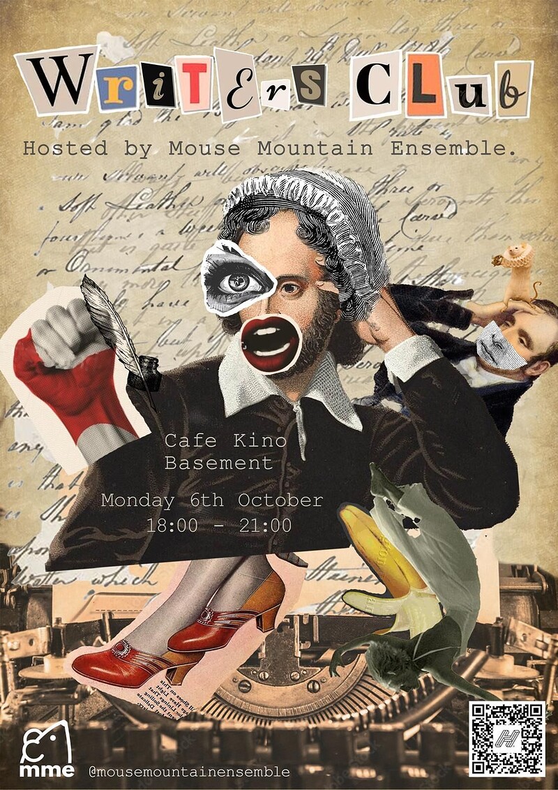 Mouse Mountain Ensemble : Playwriting Workshop at Cafe Kino