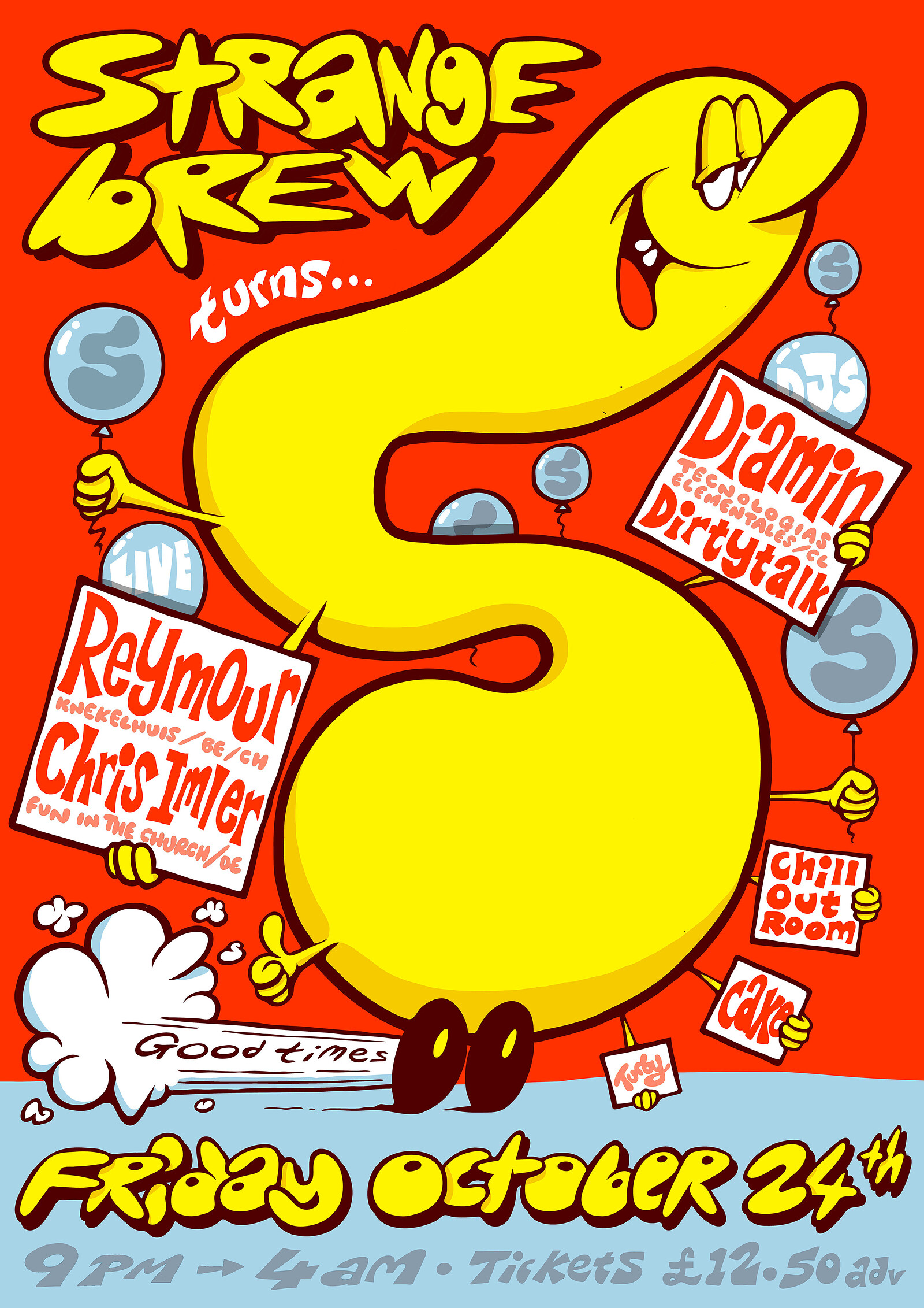 Strange Brew's 5th Bday: Chris Imler, Diamin, Reymour, Dirtytalk & more at Strange Brew