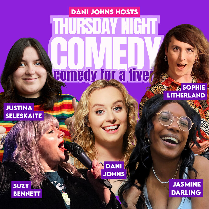 Thursday comedy for a fiver at The Gaffe Comedy Club