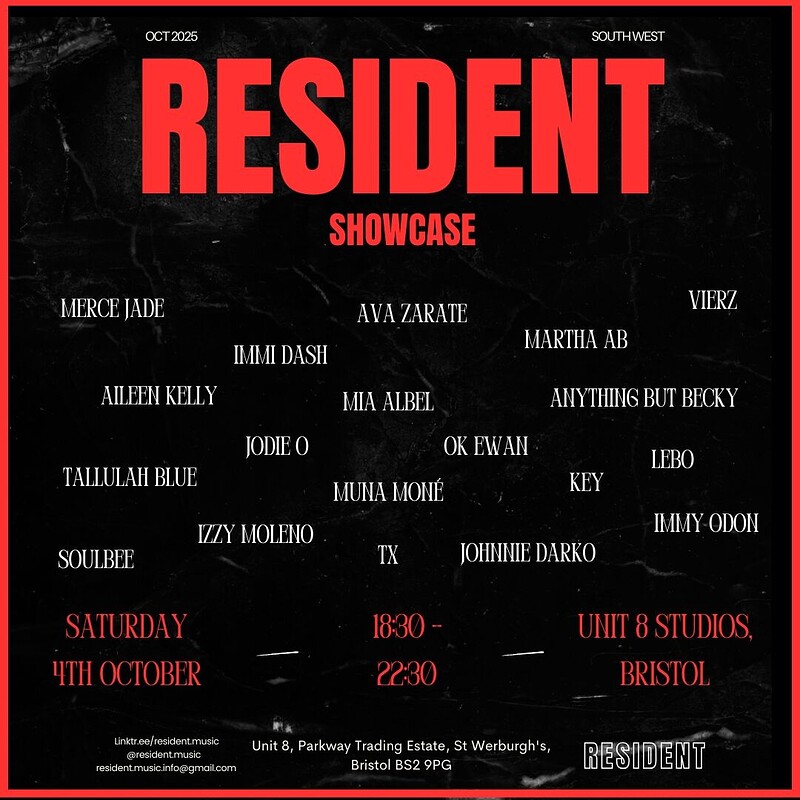 RESIDENT Showcase at Unit8 Studios