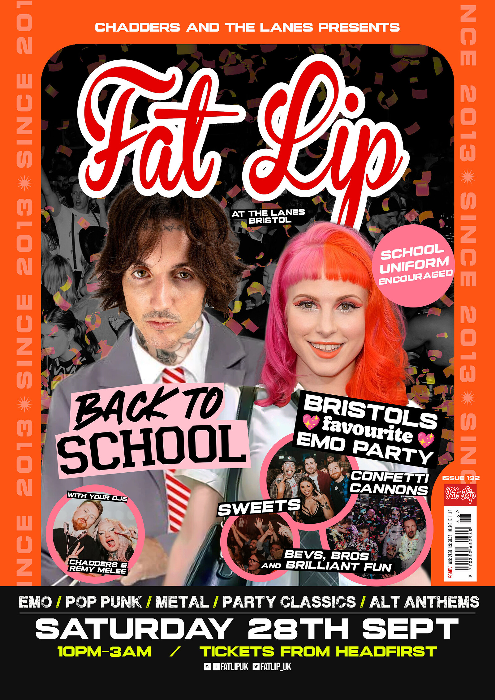 ★ FAT LIP ★ Back To School Bristol's favourite emo party at The Lanes