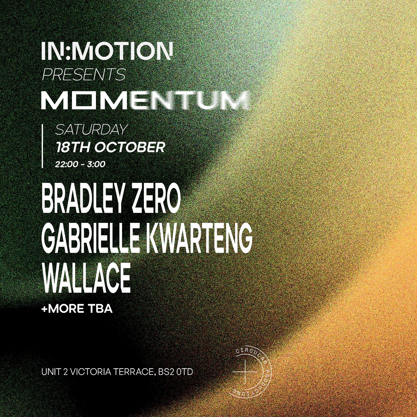 In:Motion presents: MOMENTUM | Bradley Zero & More at Motion