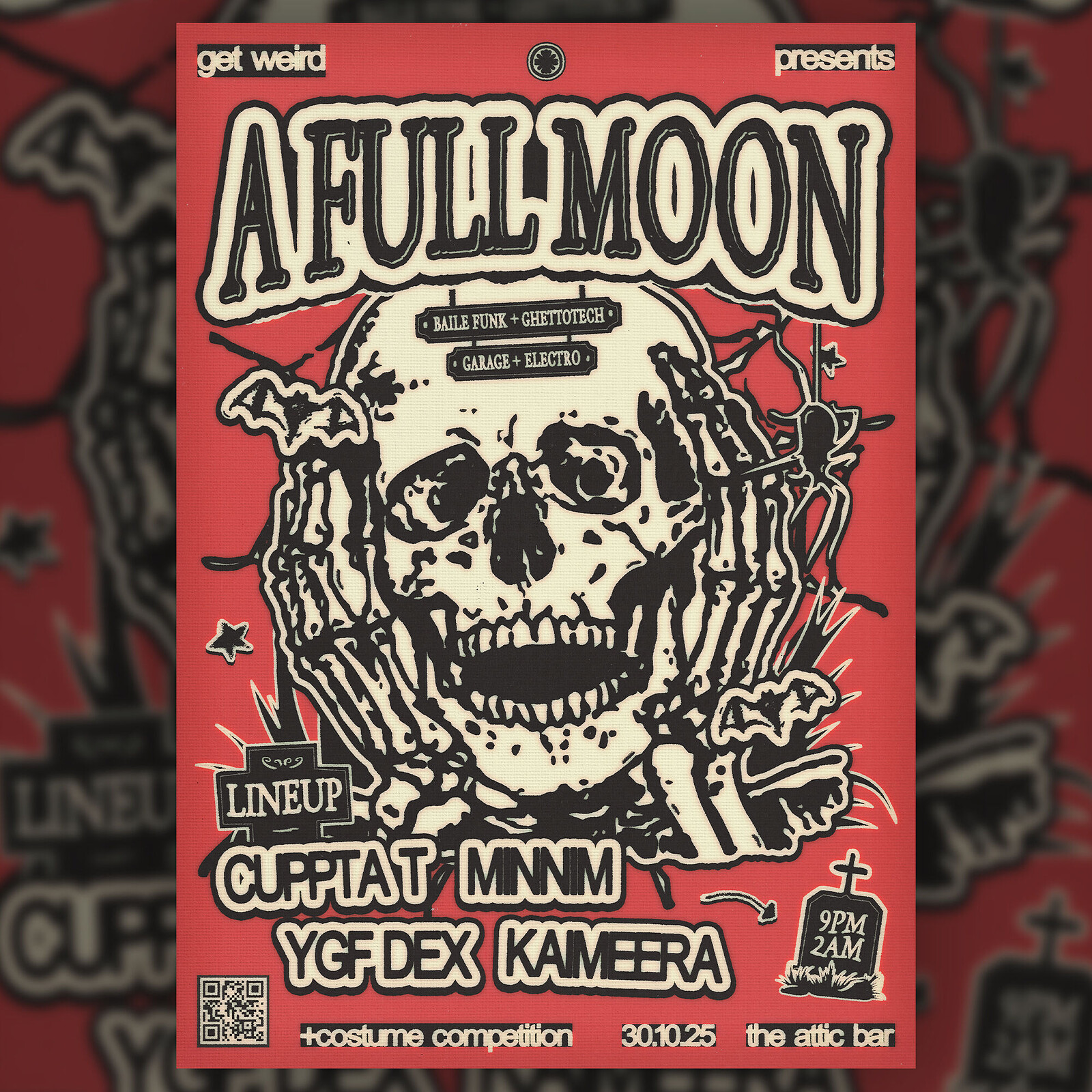 Get Weird presents: A Full Moon ft. MINNIM, CUPPA T, YGF DEX & KAIMEERA at The Full Moon & Attic Bar