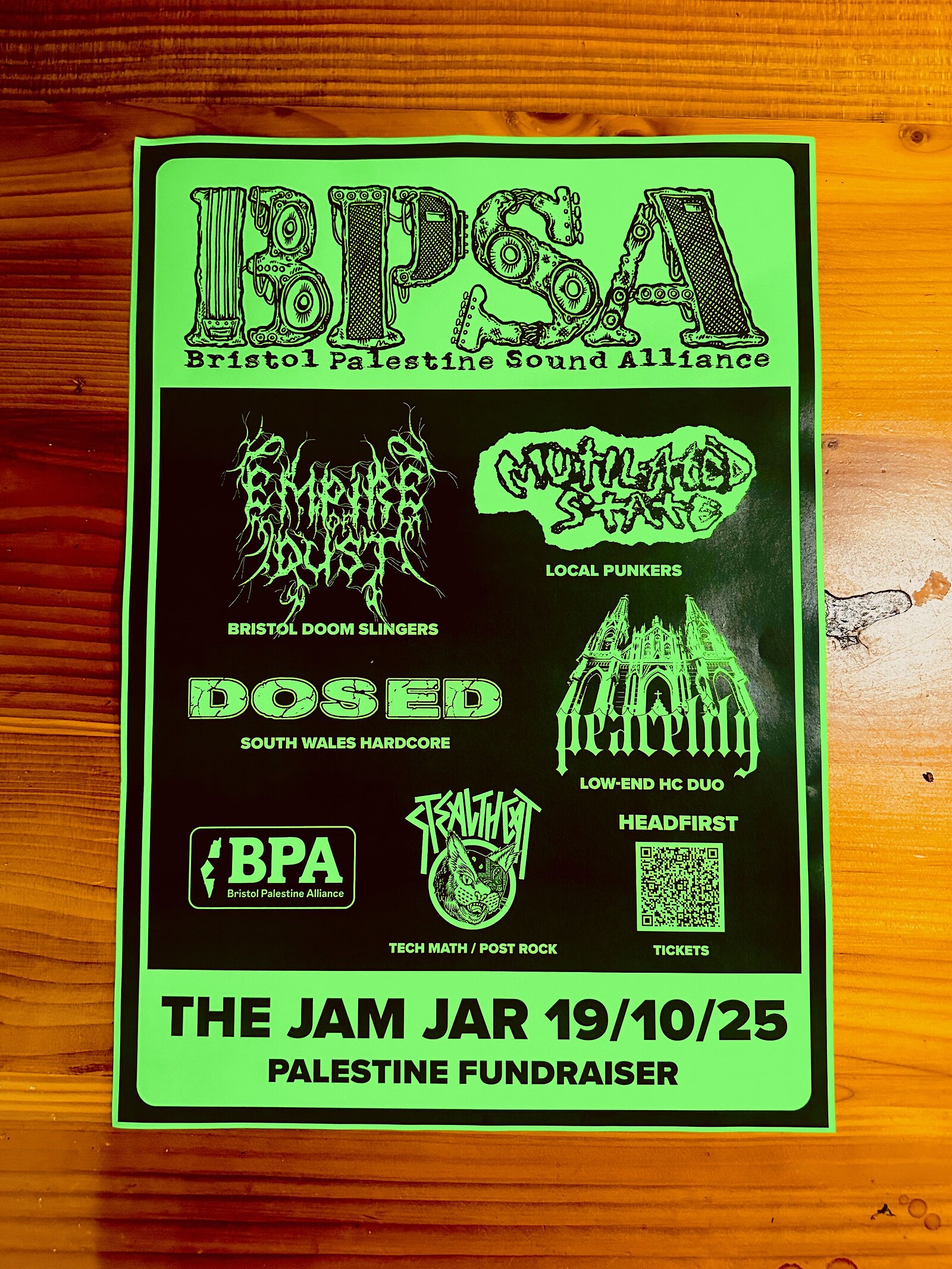 EMPIRE OF DUST/MUTILATED STATE/DOSED/STEALTH CAT/PEACELILY at The Jam Jar