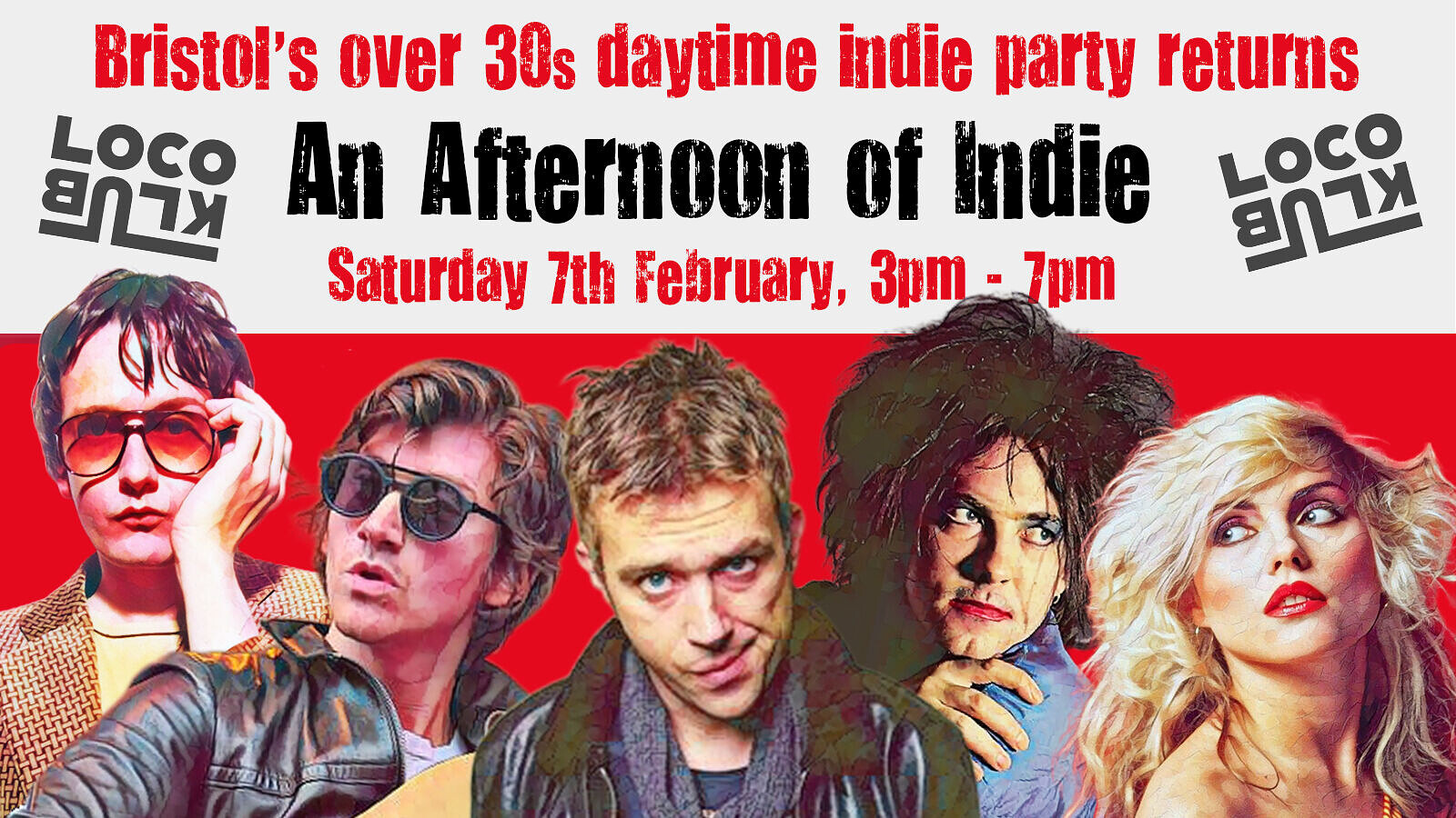 An Afternoon of Indie - Indie for the over 30s, 3pm-7pm at Loco Klub