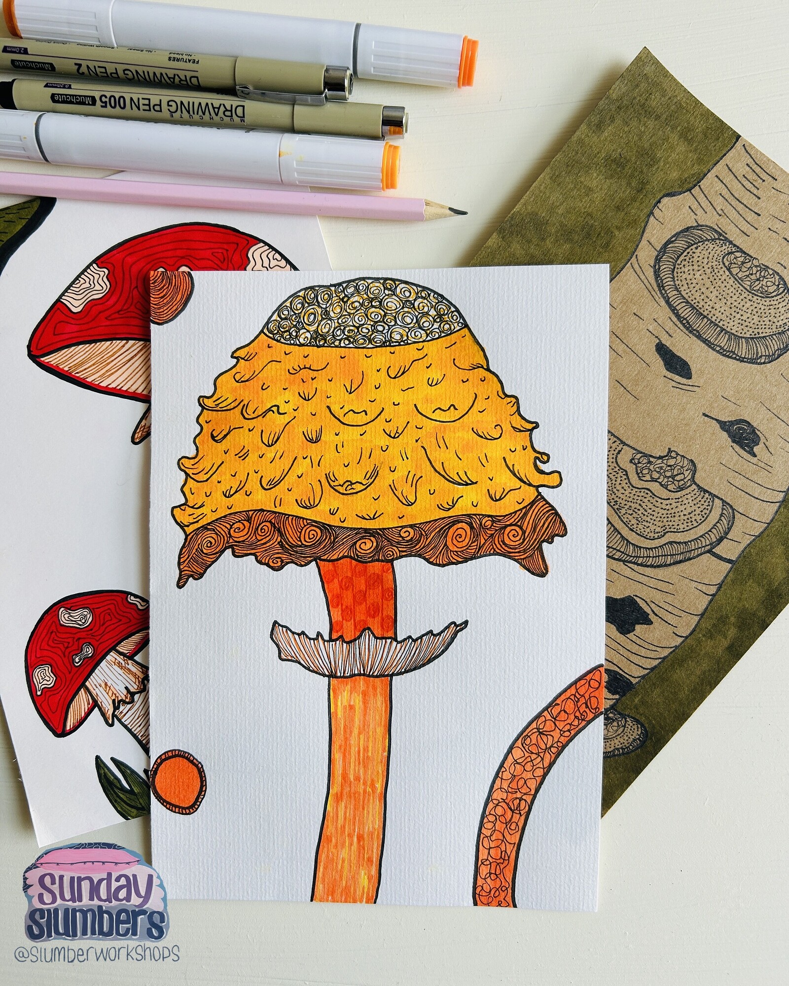 Funky Fungi Illustration Workshop at The Old Market Assembly