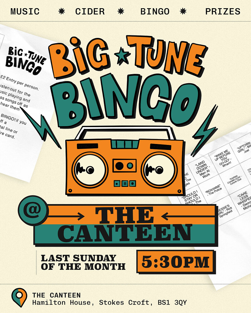 Big Tune Musical Bingo + DJ Oogie B at The Canteen