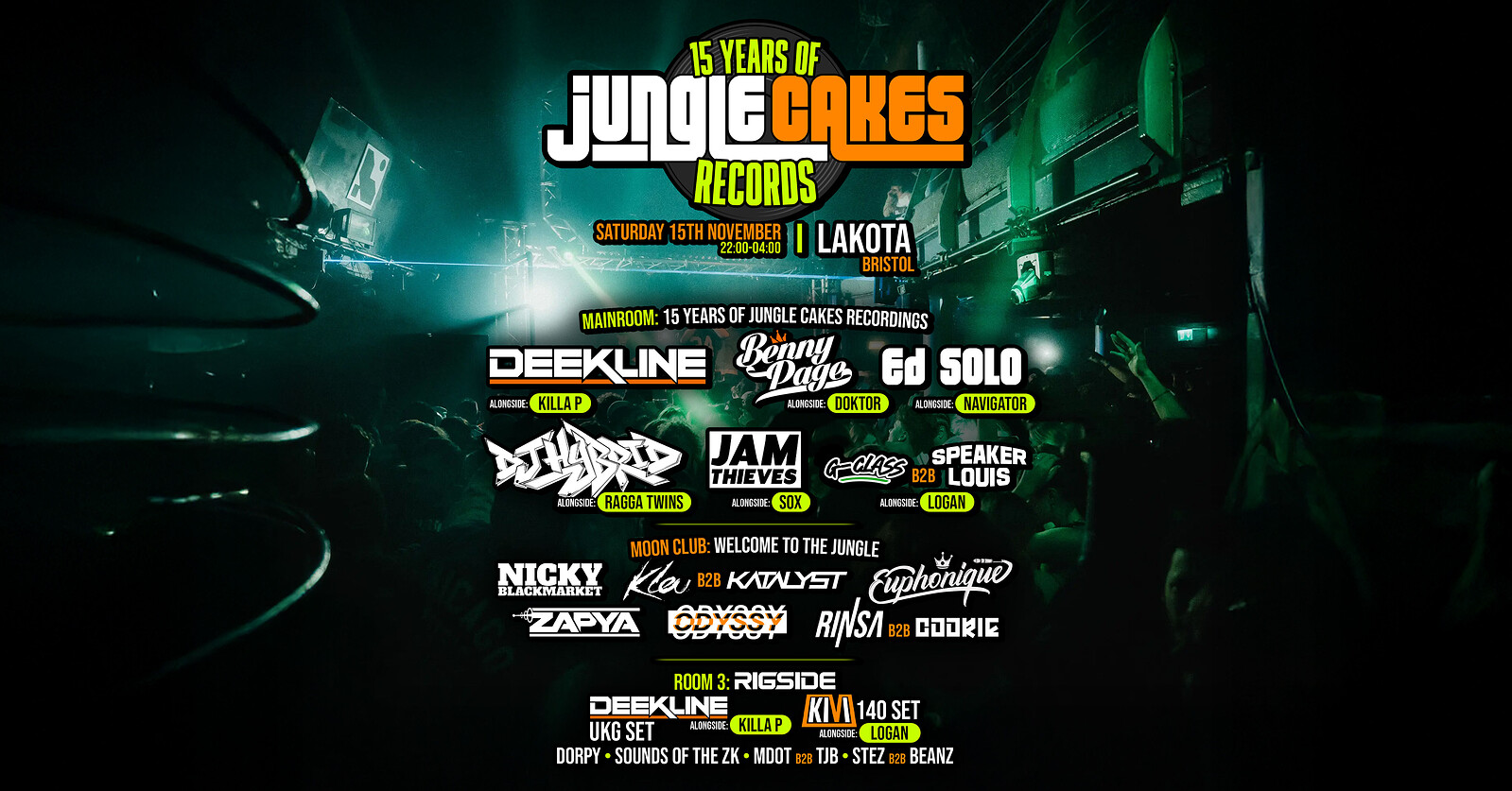 15 Years Of Jungle Cakes Records at Lakota