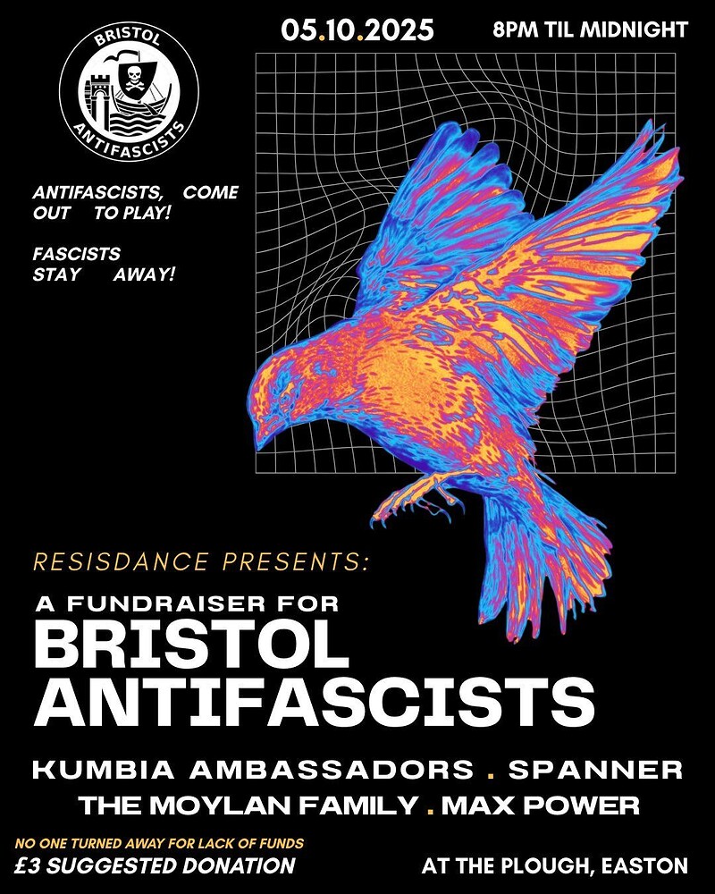 Resisdance presents a Bristol Antifascists Fundraiser at The Plough Inn