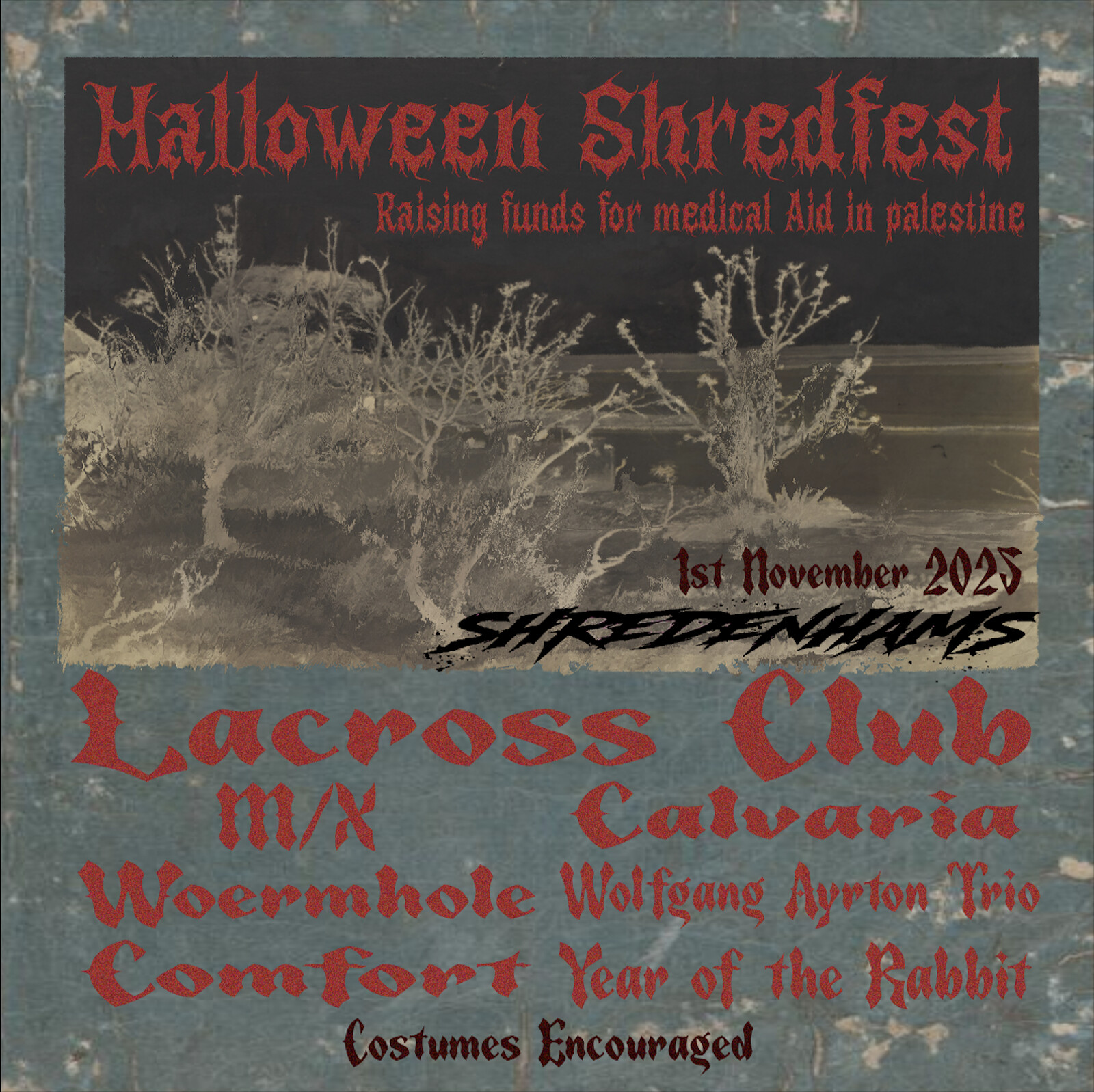 Halloween Shredfest in support of Medical Aid for Palestine at Shredenhams Skatepark