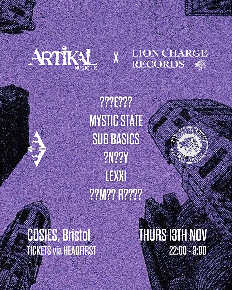 Artikal x Lion Charge at Cosies