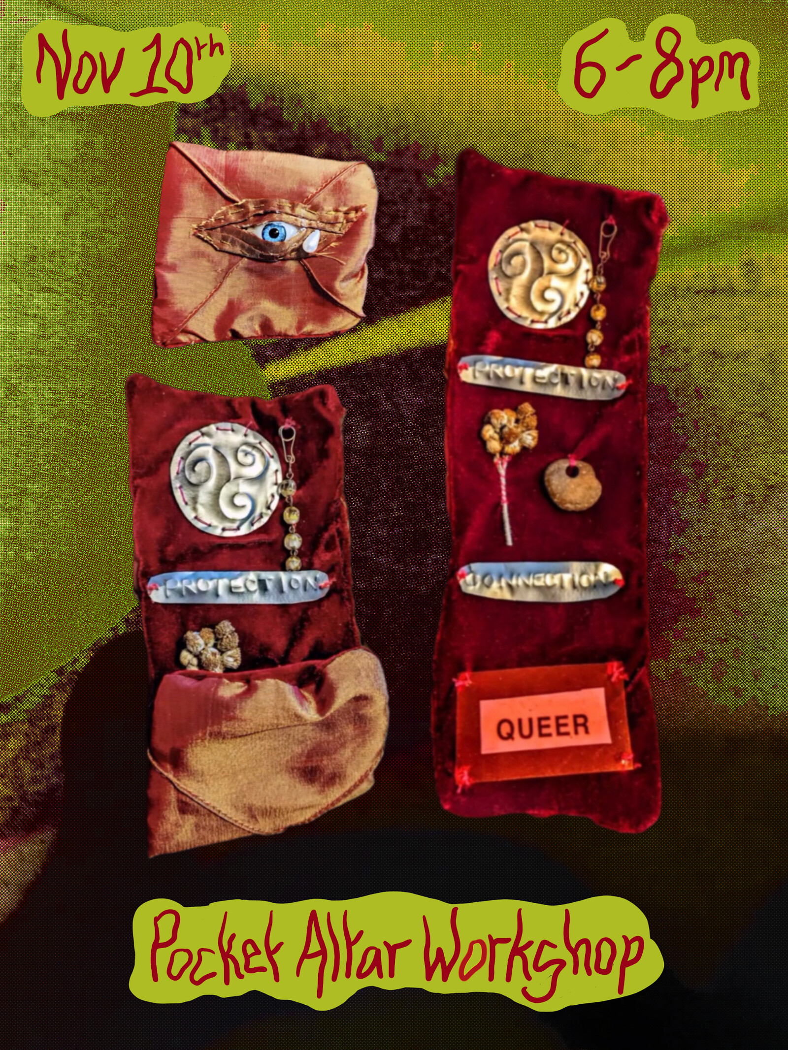 Pocket Altars Workshop at Cafe Kino