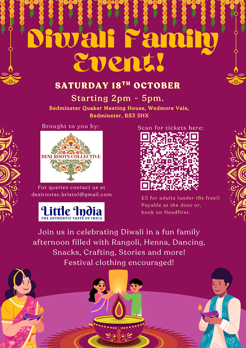 Diwali Family Event at Bedminster Quaker Meeting House