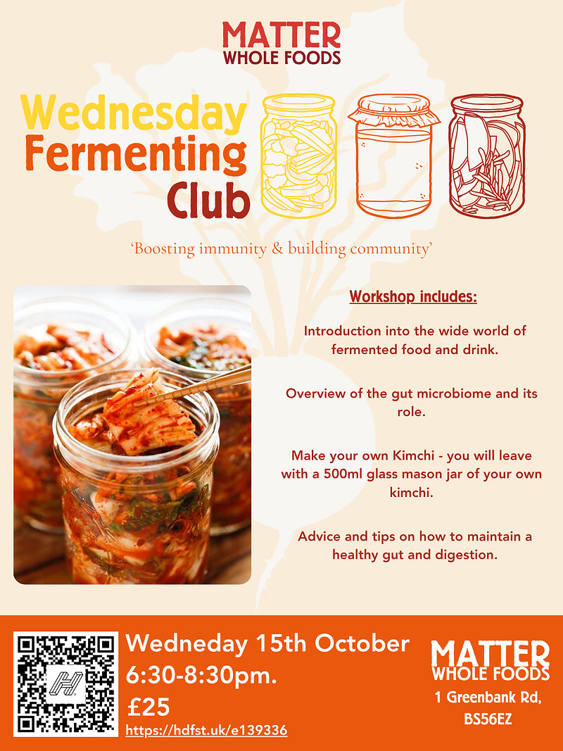 Wednesday Fermenting Club: Kimchi at Matter Wholefoods