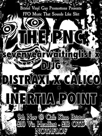The PNC, sevenyearwaitinglist X DJJG, Distraxi X Calico, inertia point at Cafe Kino