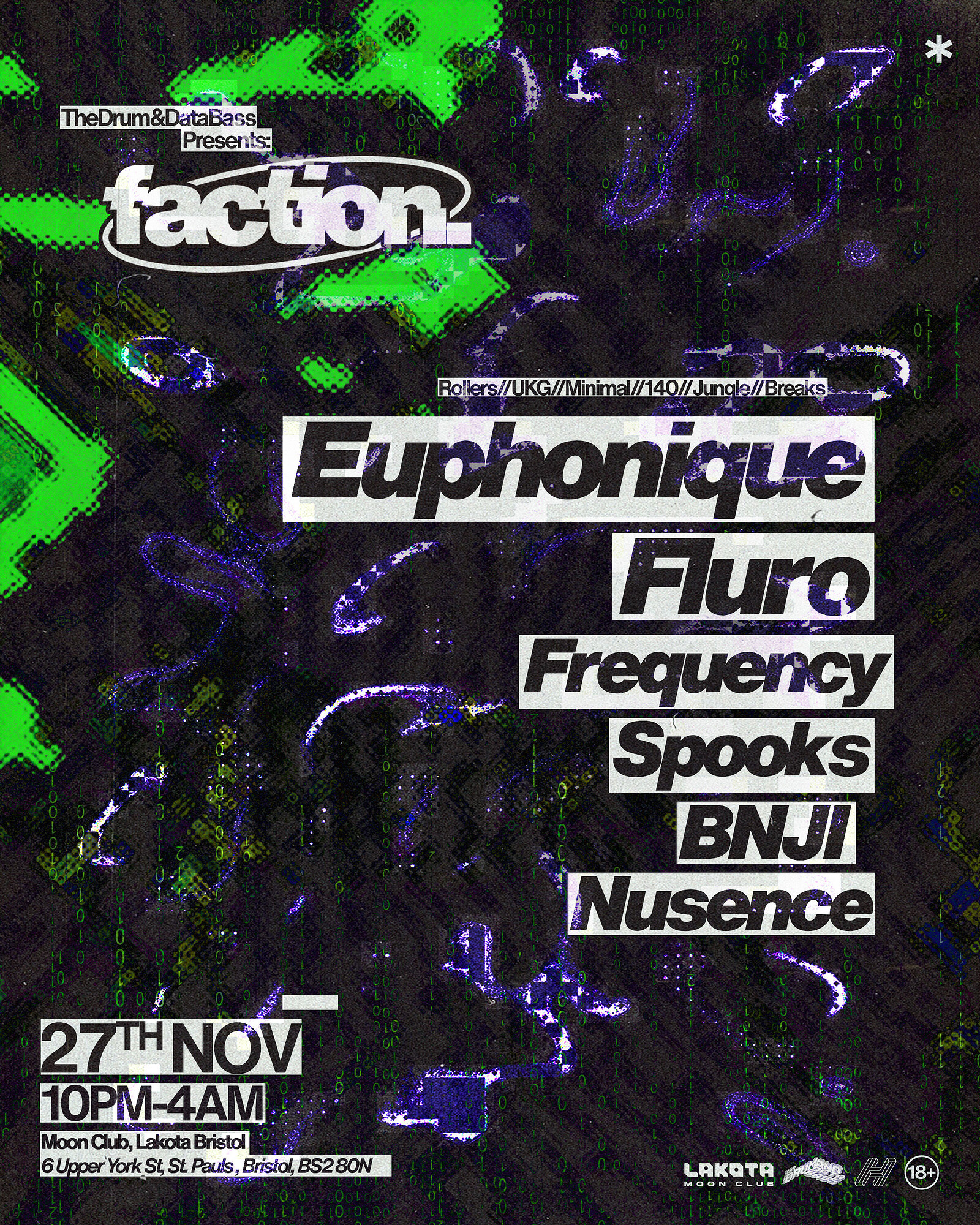 Faction Presents: Euphonique, Fluro + Support at Lakota