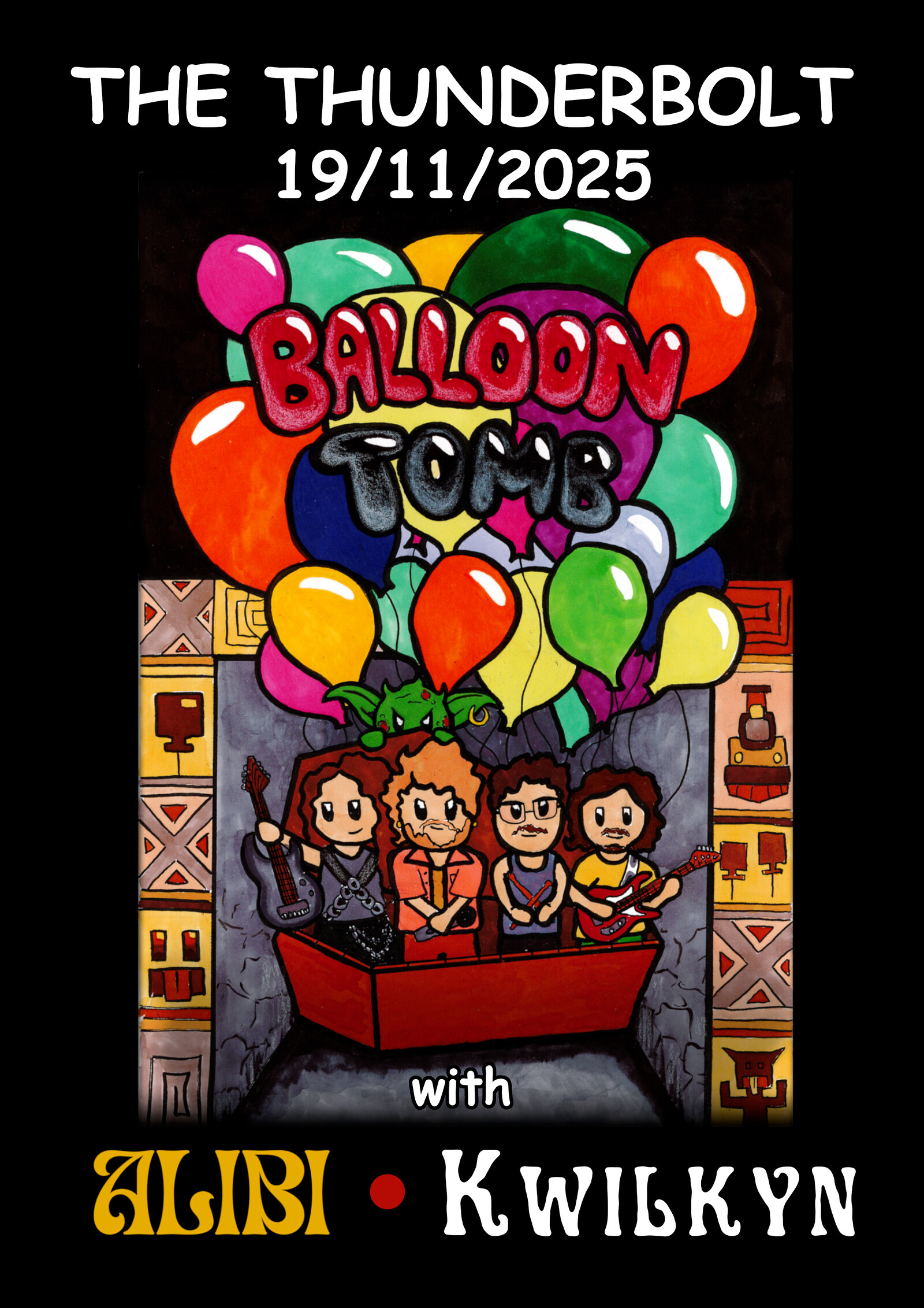 BALLOON TOMB + ALIBI + KWILKYN at The Thunderbolt