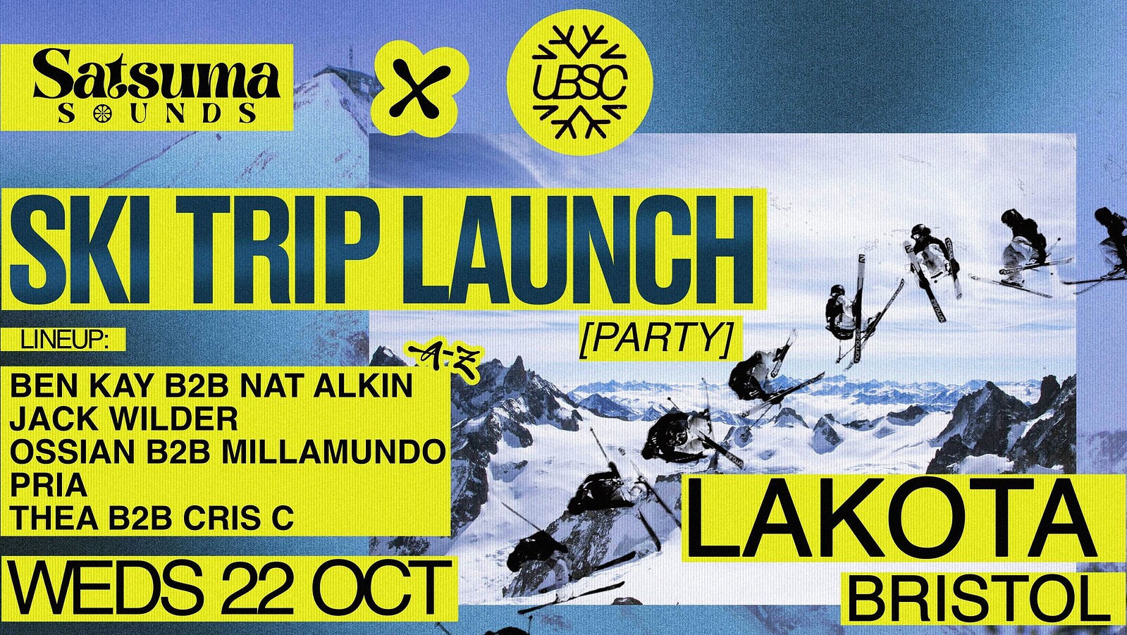 SATSUMA X UBSC: Ski Trip Launch Party at Lakota
