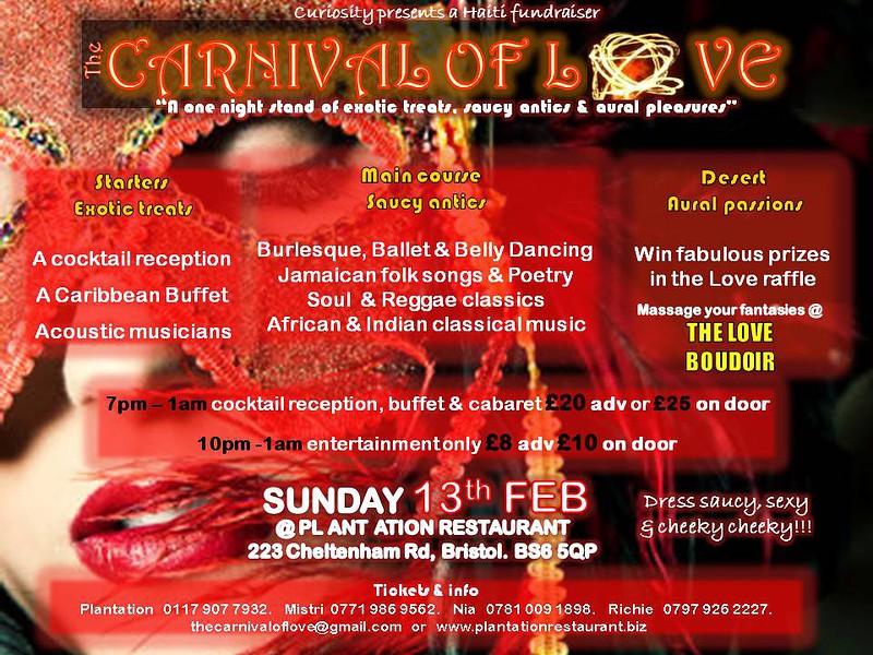 The Carnival Of Love at Plantation Resturant