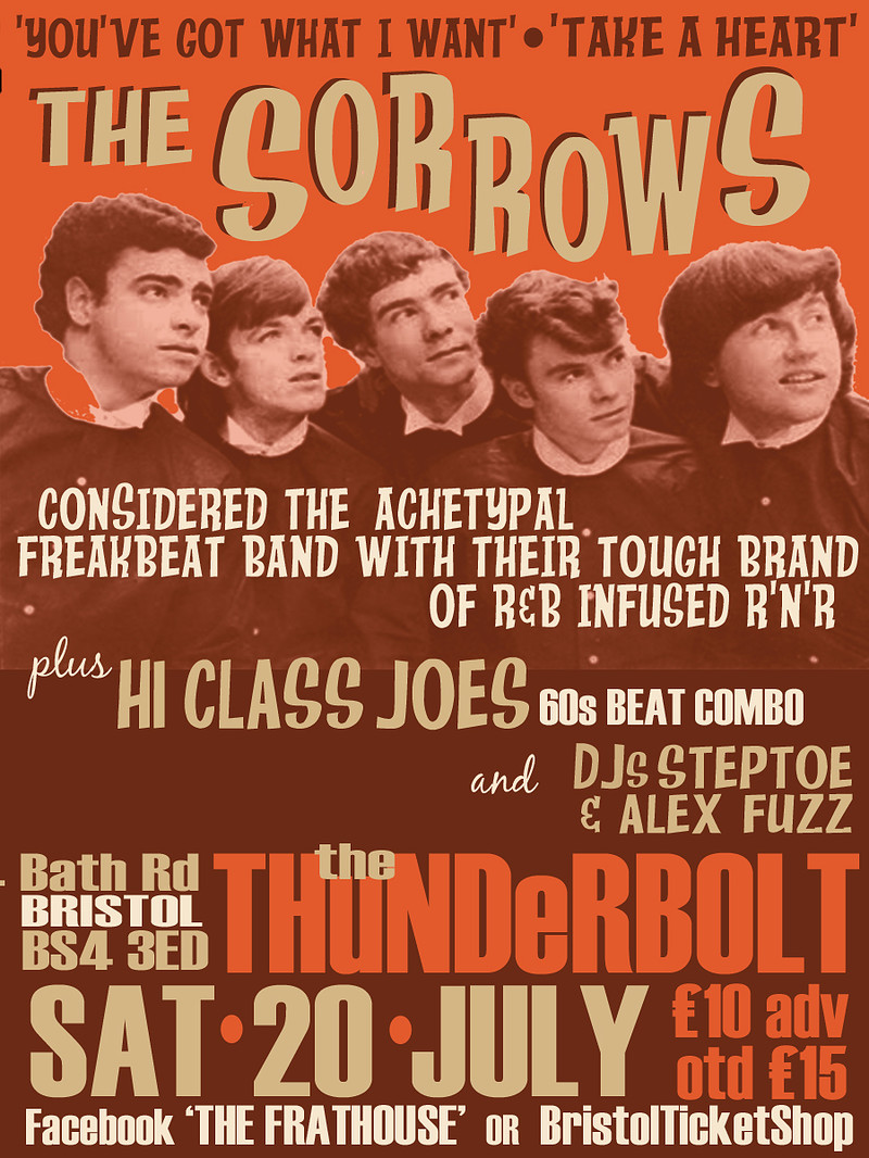 50yrs Freakbeat - The Sorrows at The Thunderbolt