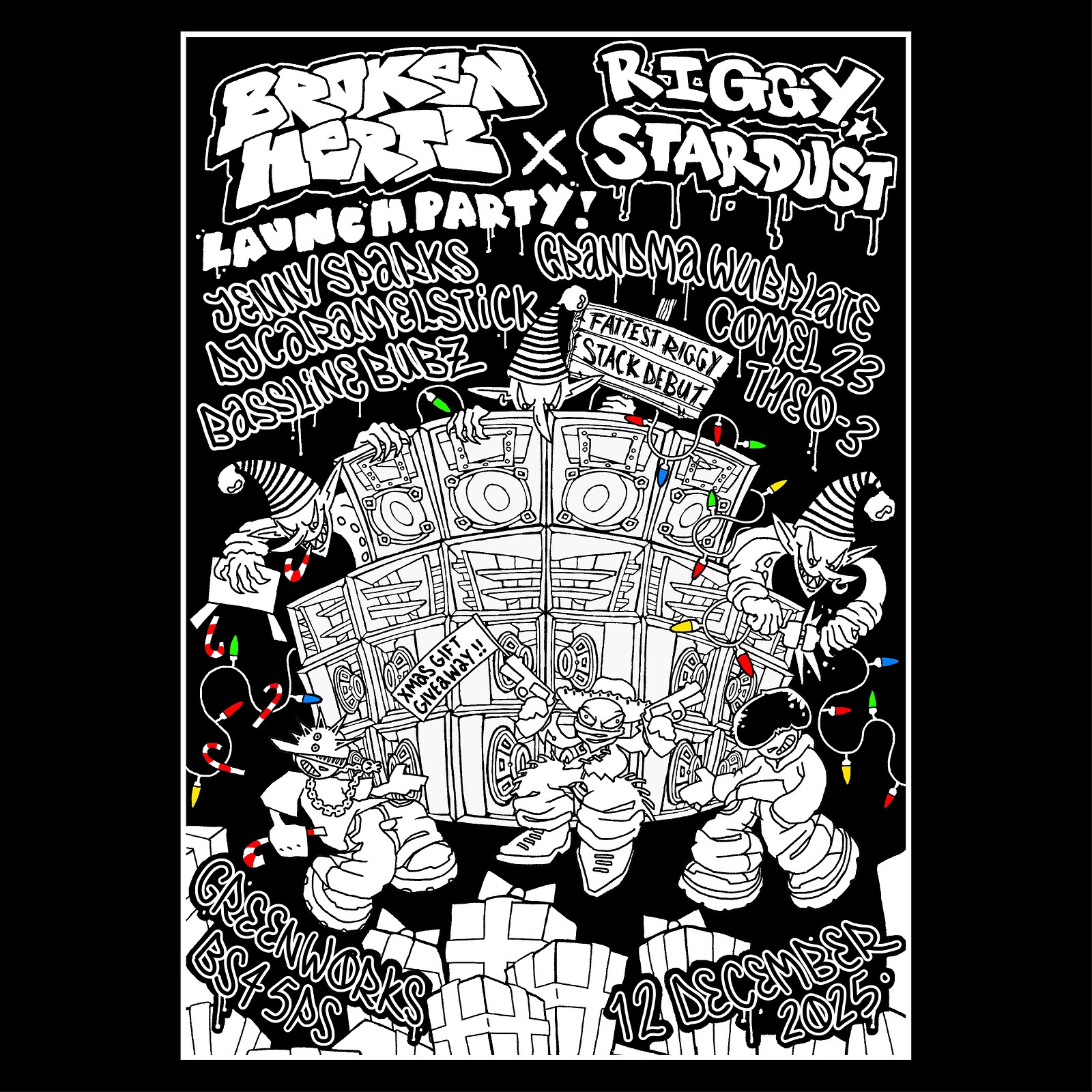 BROKEN HERTZ LAUNCH x RIGGY STARDUST: Jenny Sparks + Support at Green Works