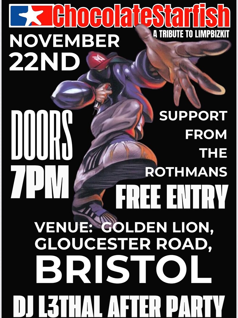 Chocolate Starfish Limp Bizkit Tribute Act at The Golden Lion