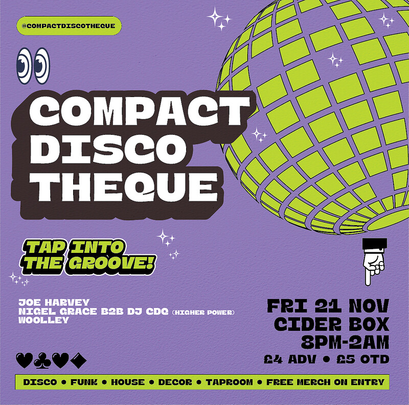 COMPACT DISCOTHEQUE x CIDER BOX at The Cider Box Tap Room