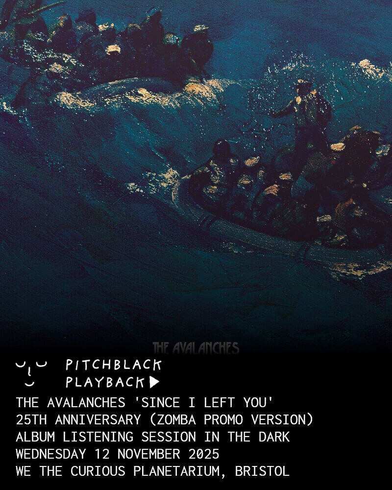 The Avalanches 'Since I Left You' listening session in the dark at We The Curious Planetarium