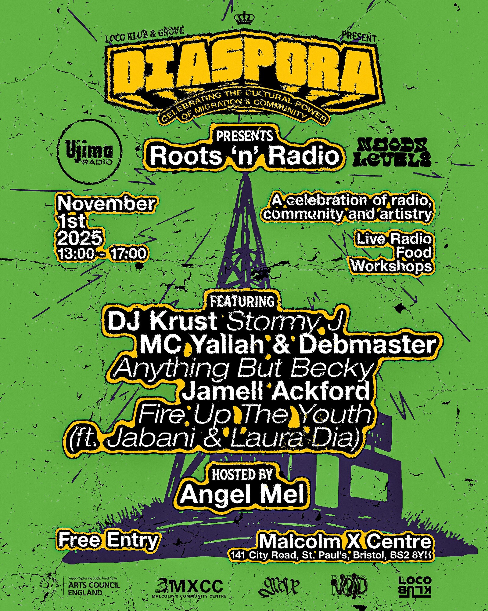 DIASPORA: Roots & Radio - Free Radio Access Community Event at Malcolm X