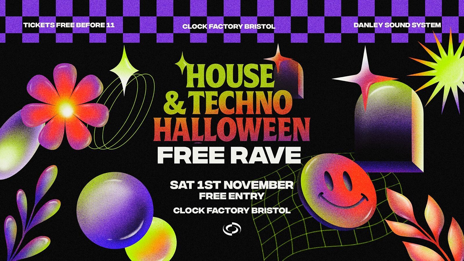 House & Techno Halloween Rave at Clock Factory