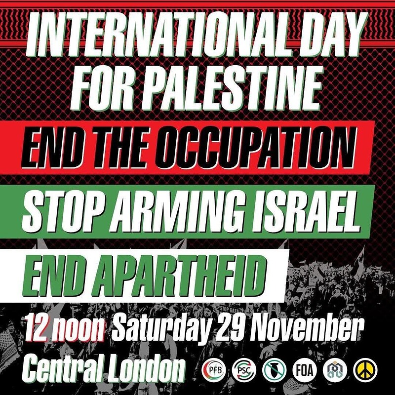 Coaches to London for International Day of Solidarity with Palestine at Anchor Road