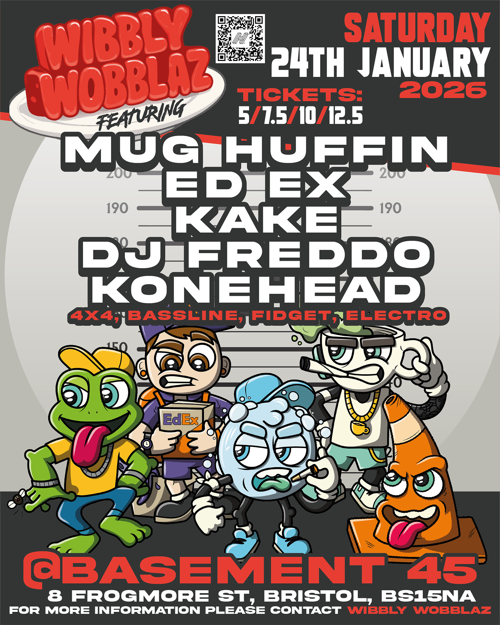 Wibbly Wobblaz E.P Launch party at Basement 45