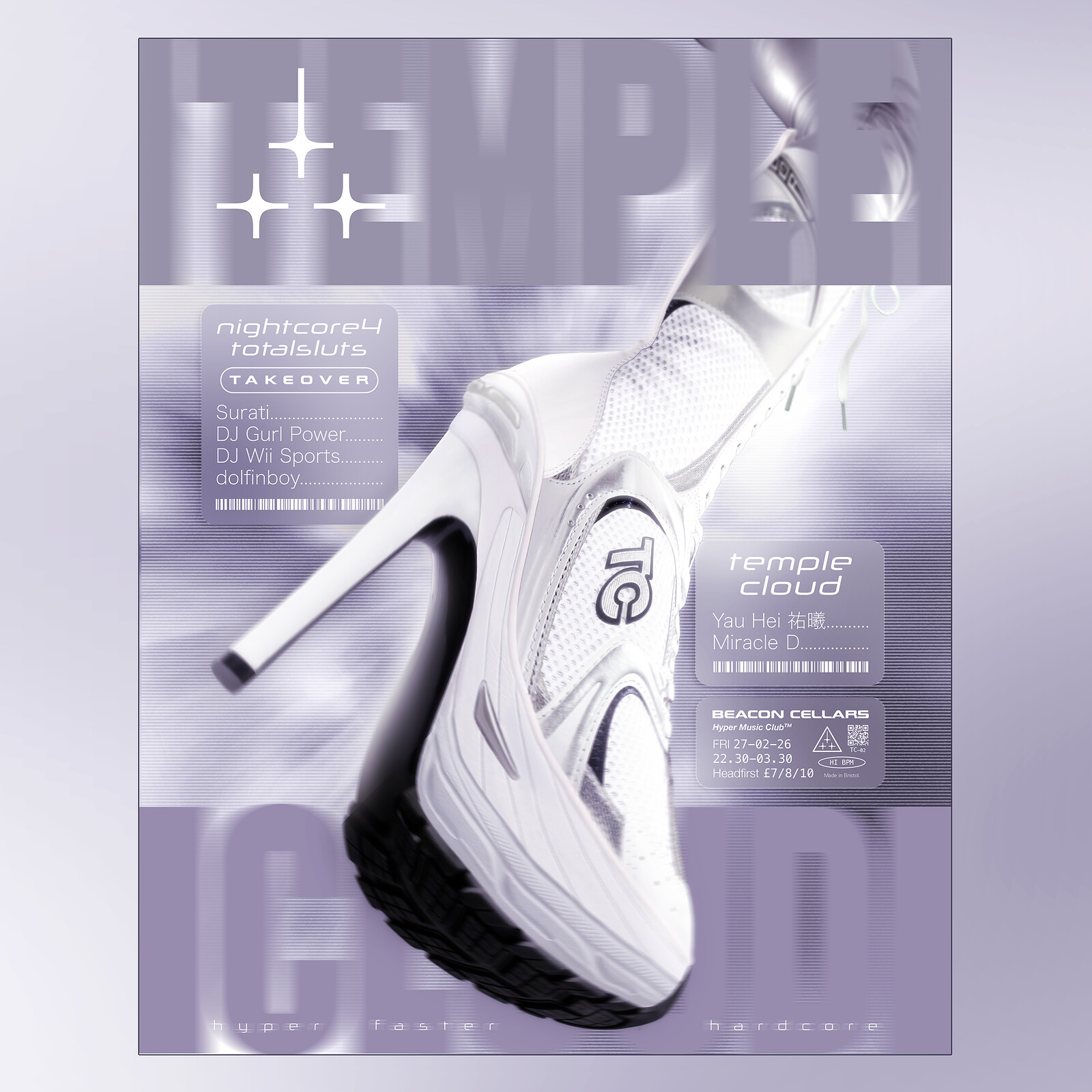 TEMPLE CLOUD w/ nightcore4totalsluts & Yau Hei祐曦 at The Cellars